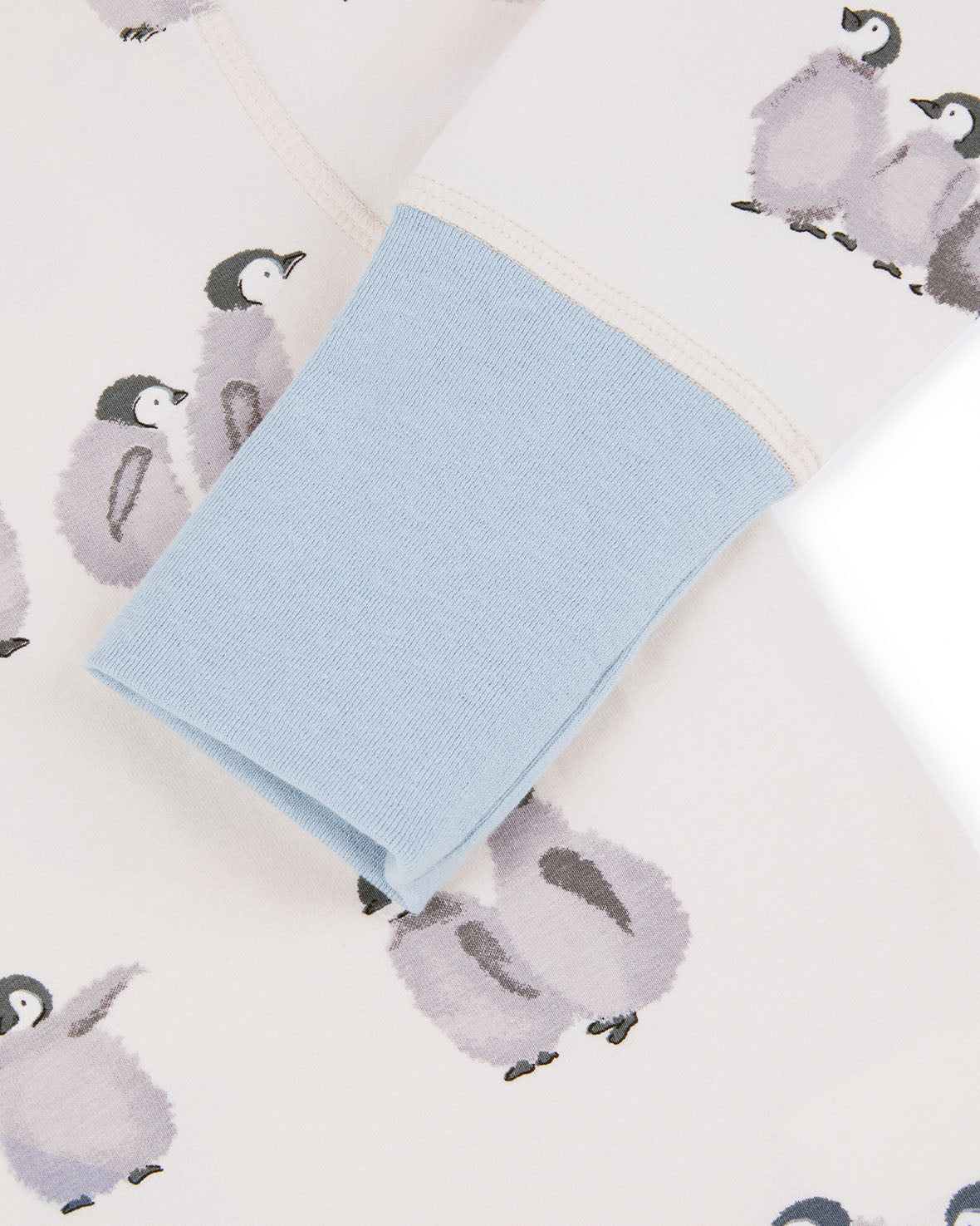 Kids Organic Cotton Penguin Print Long Pyjama Set