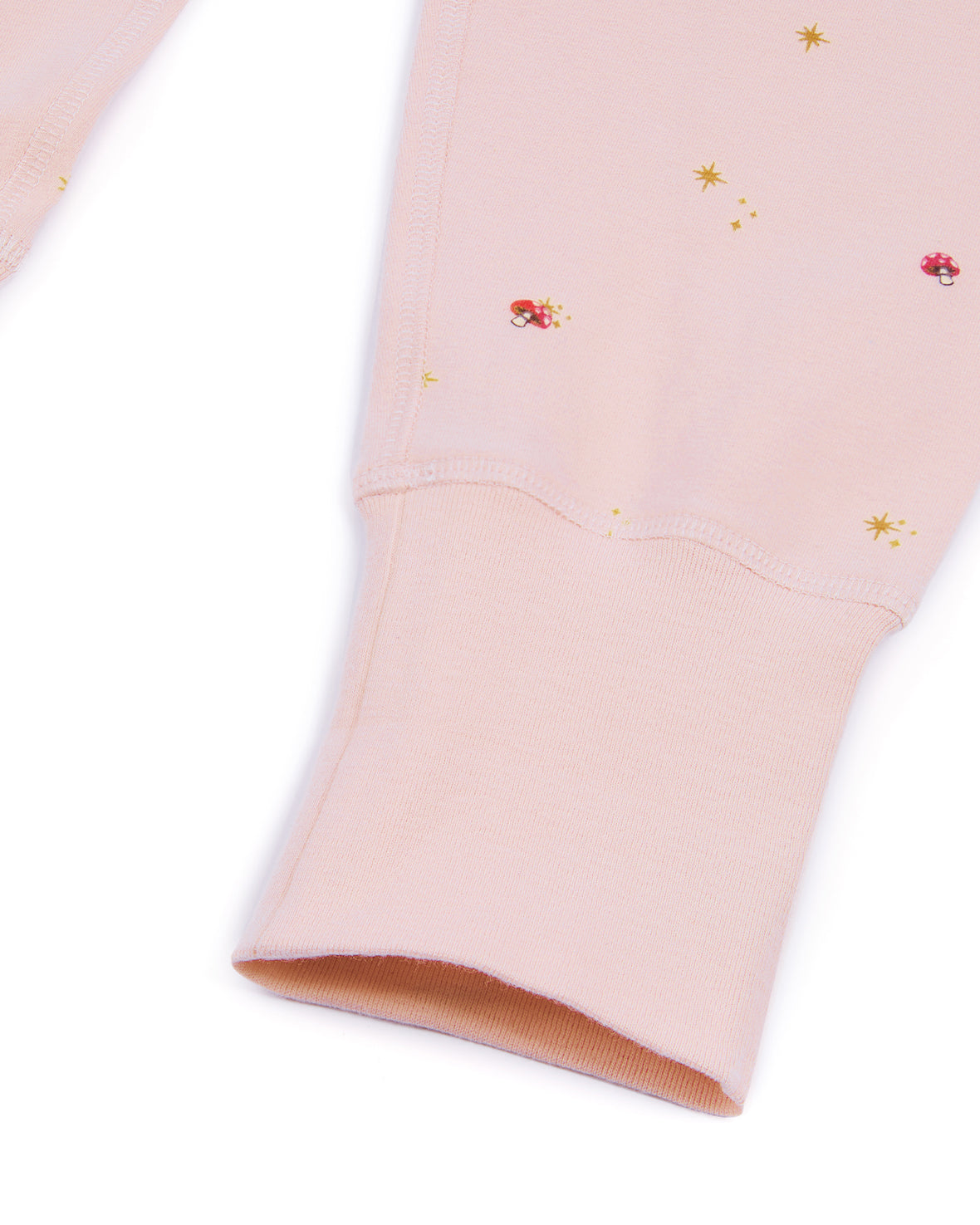 Kids Organic Cotton Mini Mushroom Print Long Pyjama Set