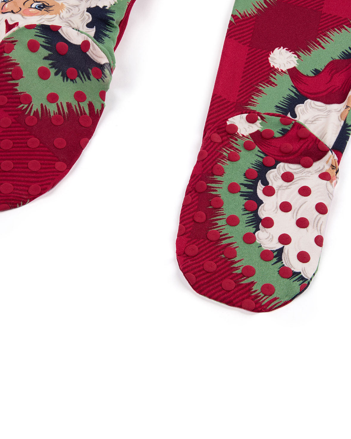 Baby Christmas Jolly Santa Print Sleepsuit