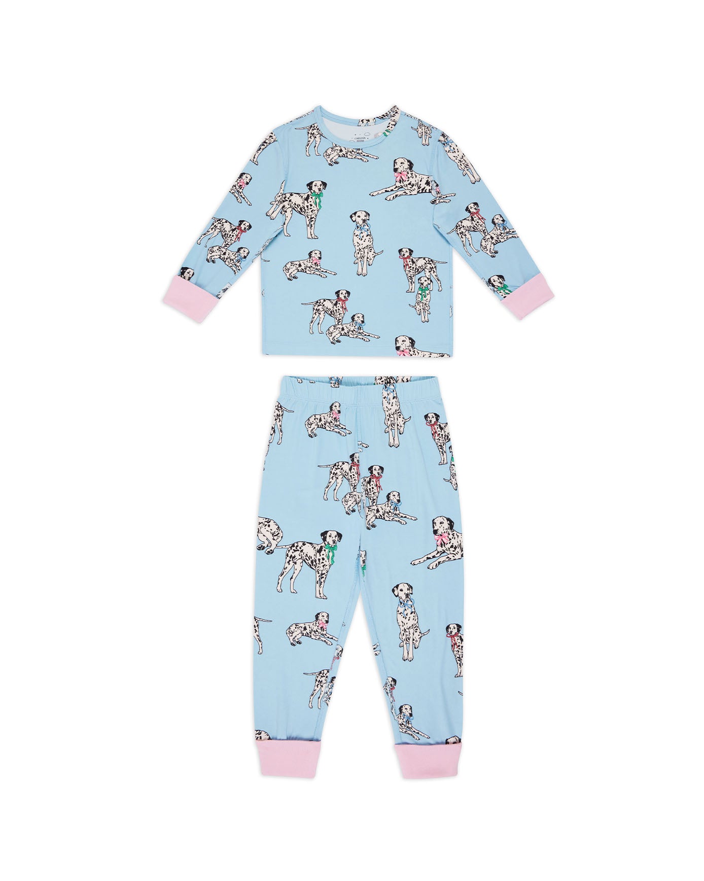 Kids Two Pack Spa Dogs / Dalmatians Long Pyjama Sets