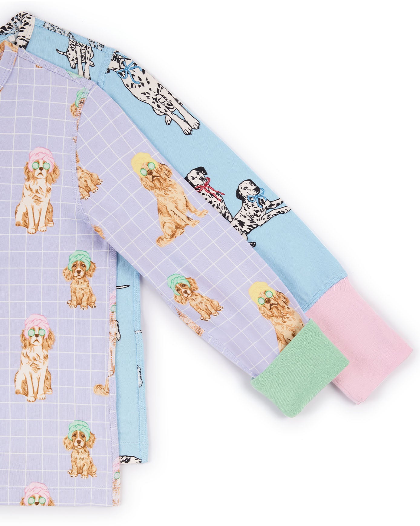 Kids Two Pack Spa Dogs / Dalmatians Long Pyjama Sets