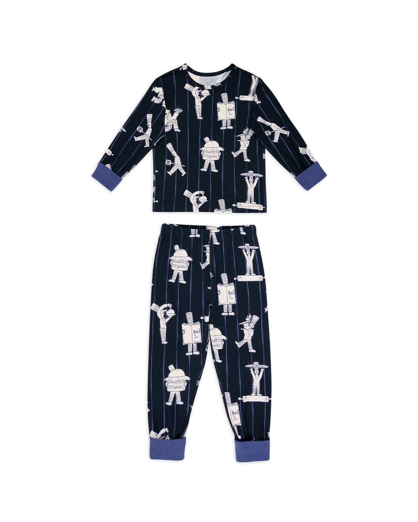 Kids Chef Stripe Long Pyjama Set