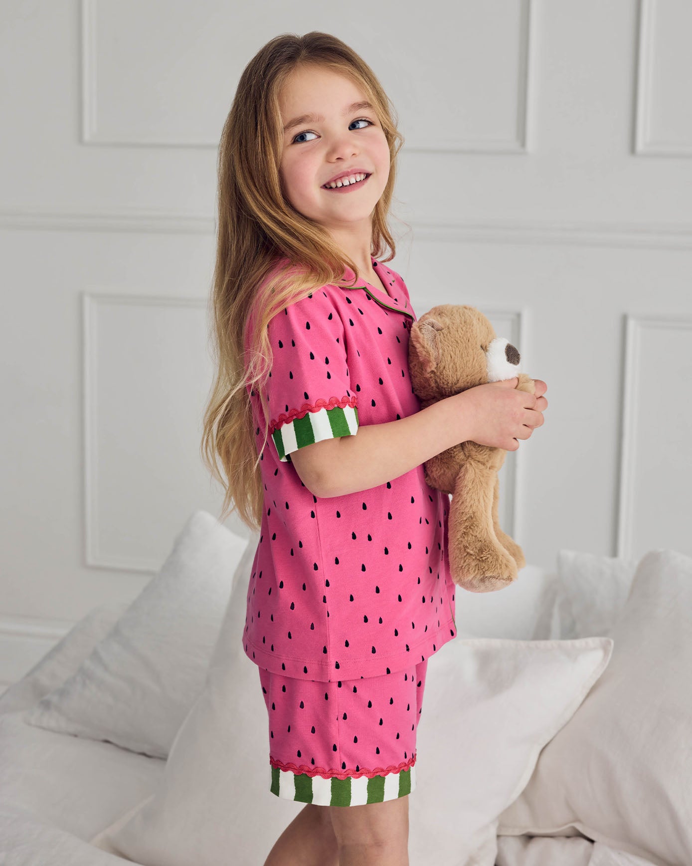 Kids Organic Cotton Watermelon Print Short Pyjama Set