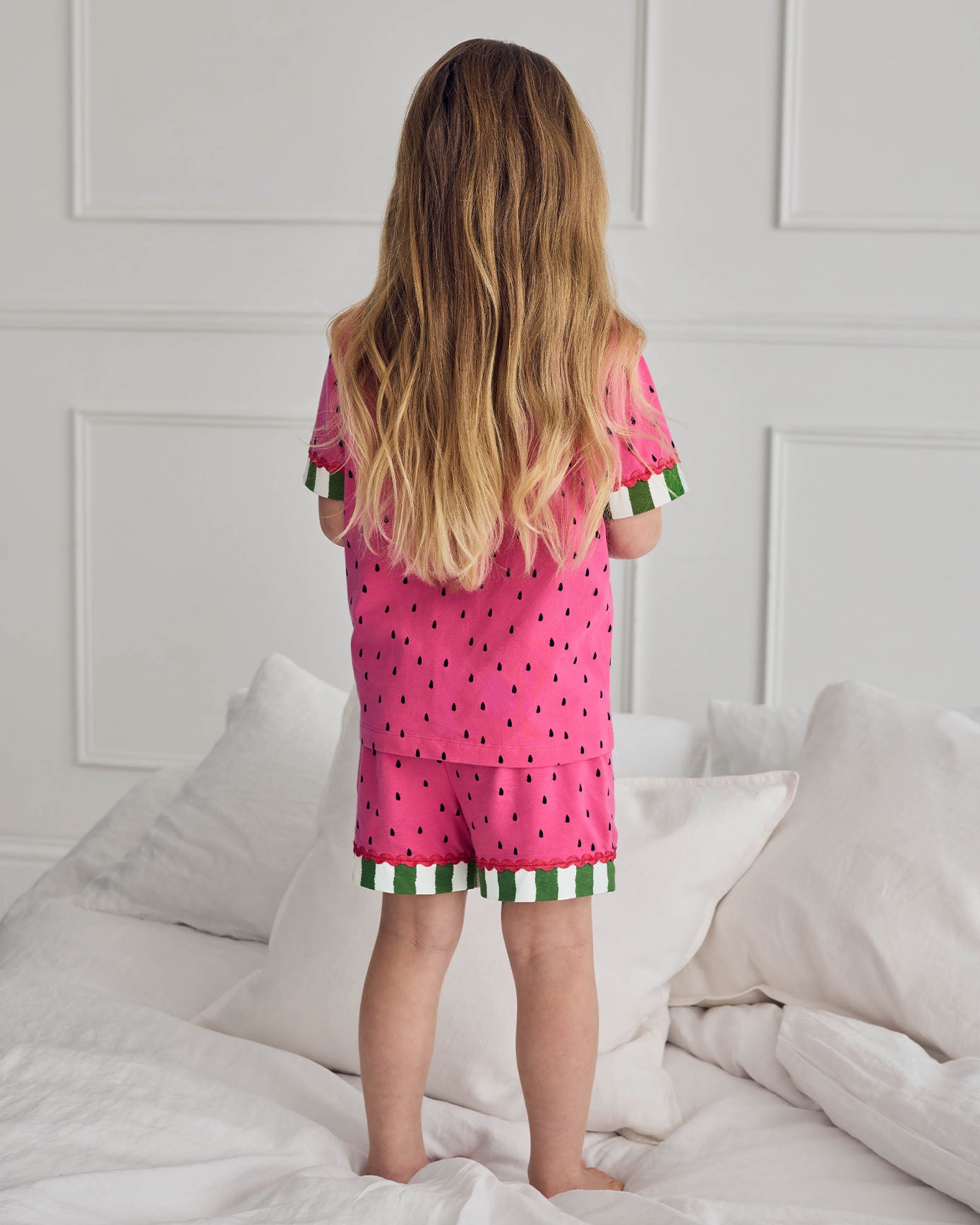 Kids Organic Cotton Watermelon Print Short Pyjama Set