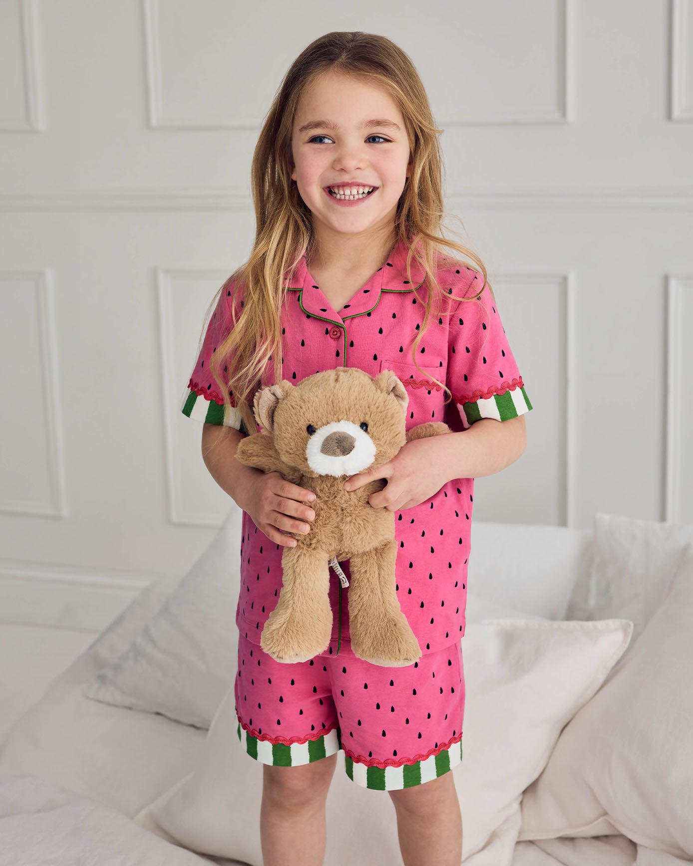 Kids Organic Cotton Watermelon Print Short Pyjama Set