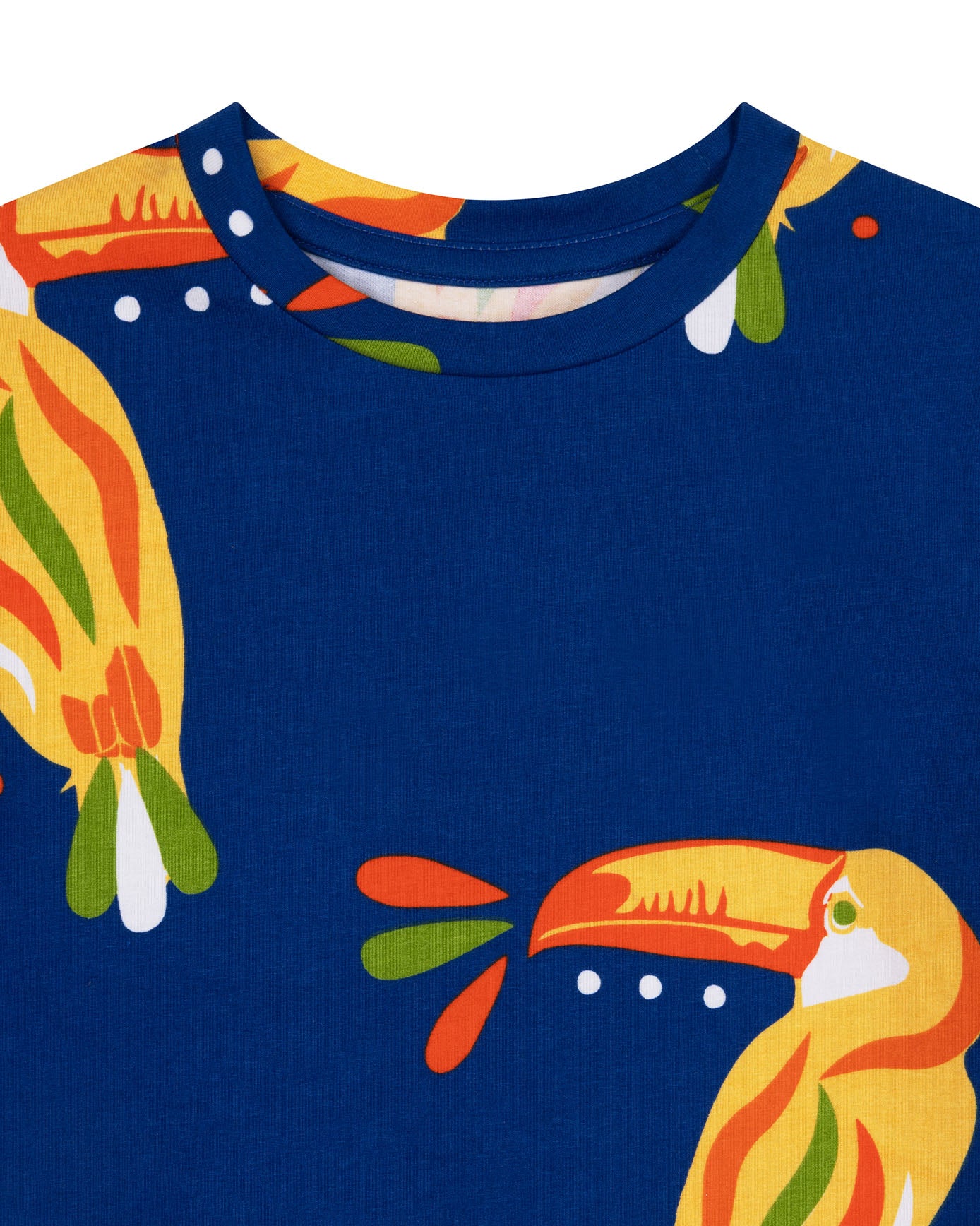 Kids Organic Cotton Toucan Print Short Pyjama Set