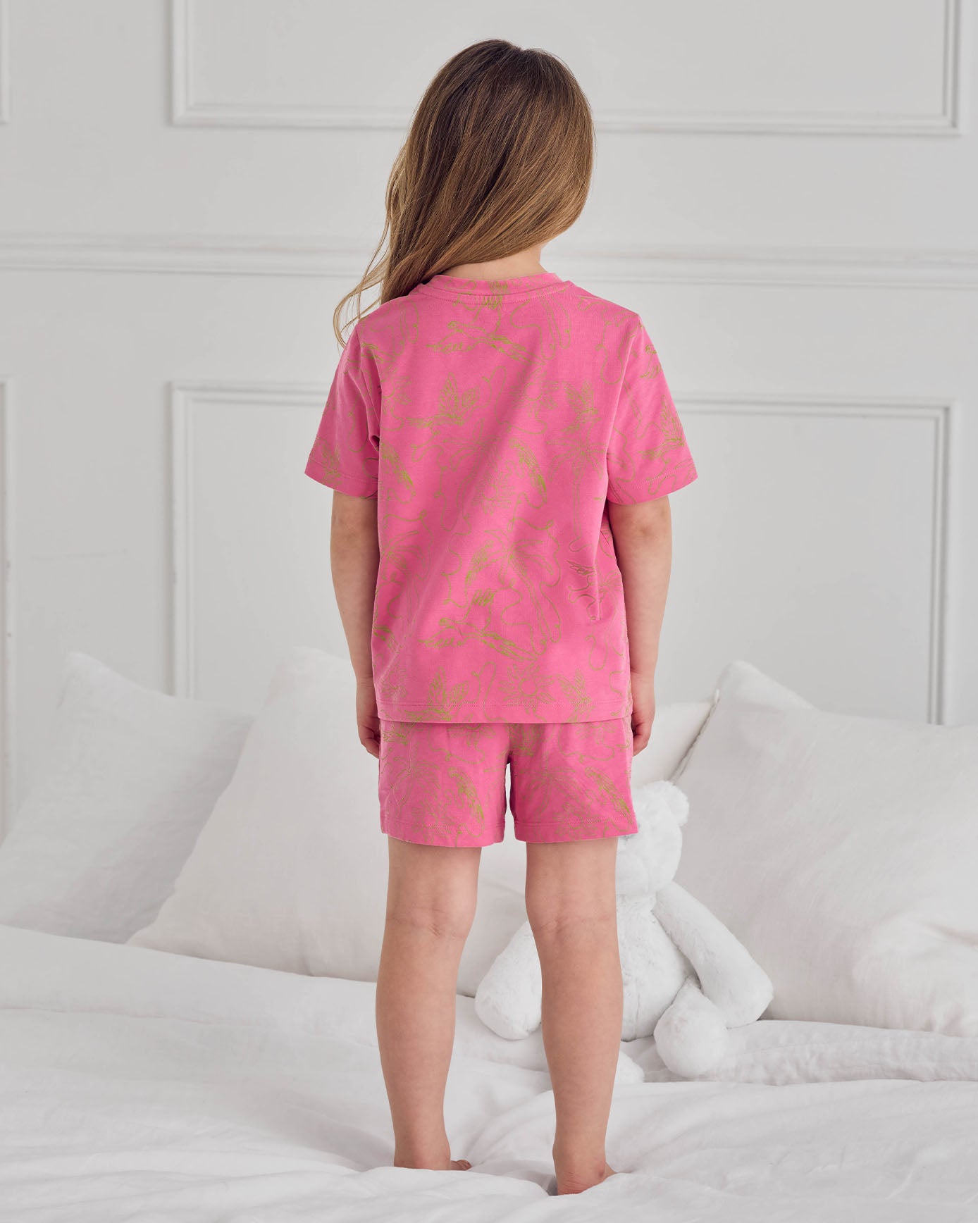 Kids Organic Cotton Fiesta Graphic Print Short Pyjama Set