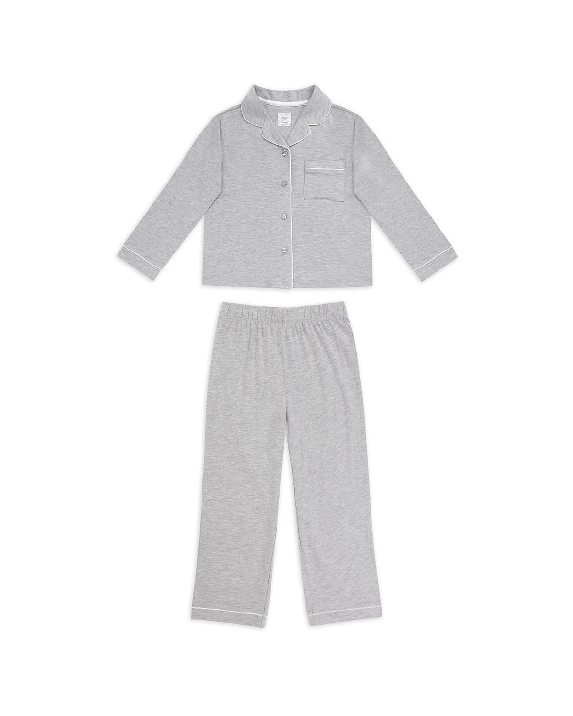 TENCEL™ Modal Long Button Up Pyjama Set Marl