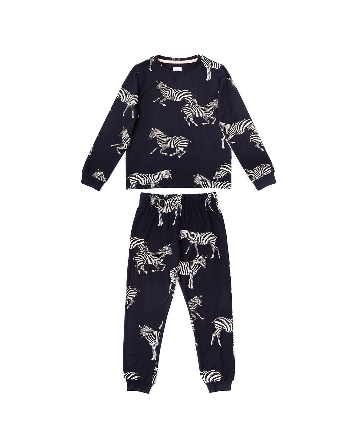 Kids Zebra Print Long Pyjama Set