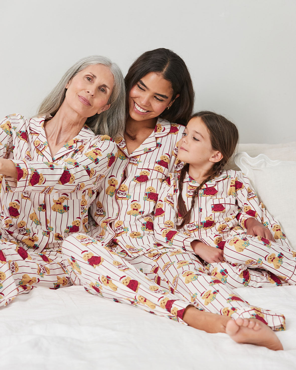 Chip the Christmas Cockapoo Print Matching Family Pyjamas