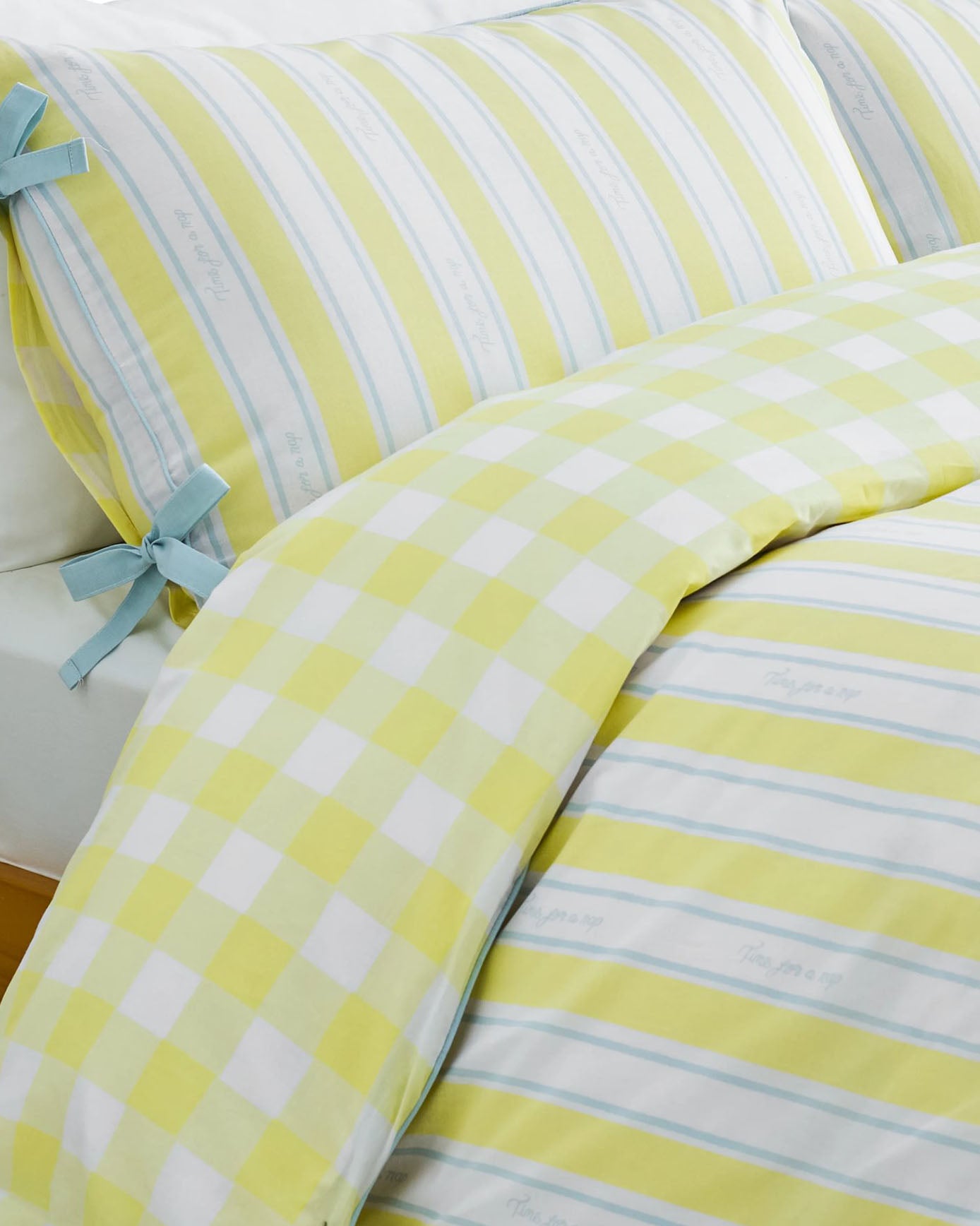 Cotton Time For A Nap Print Reversible Bedding Set