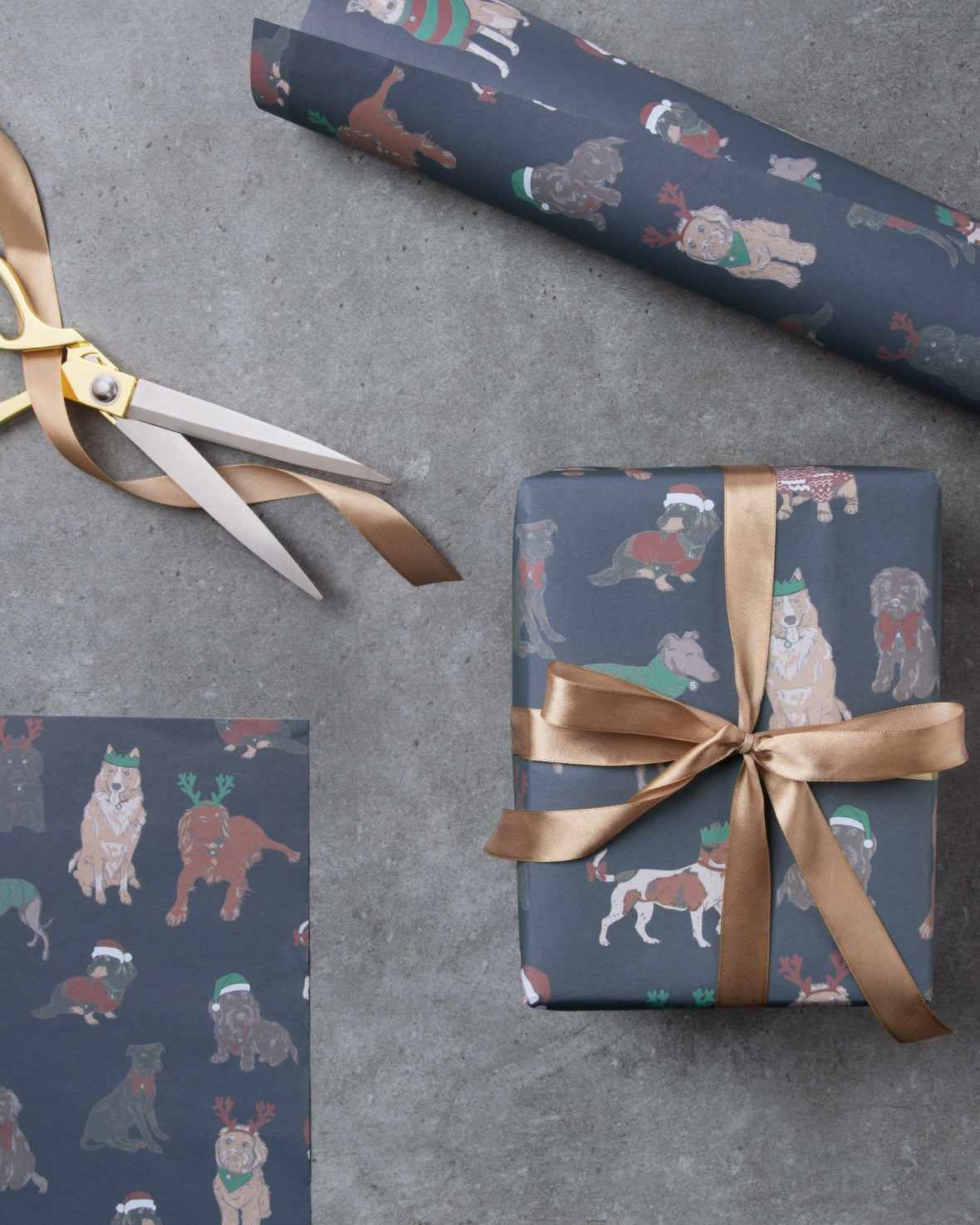 12 Dogs of Christmas Wrapping Paper