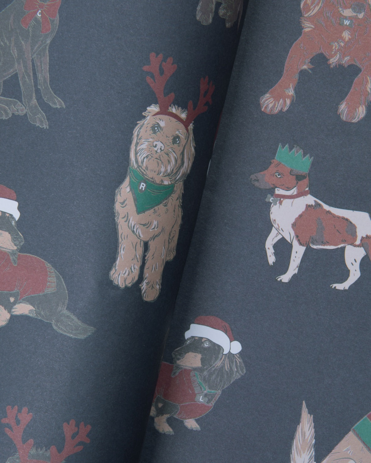 12 Dogs of Christmas Wrapping Paper