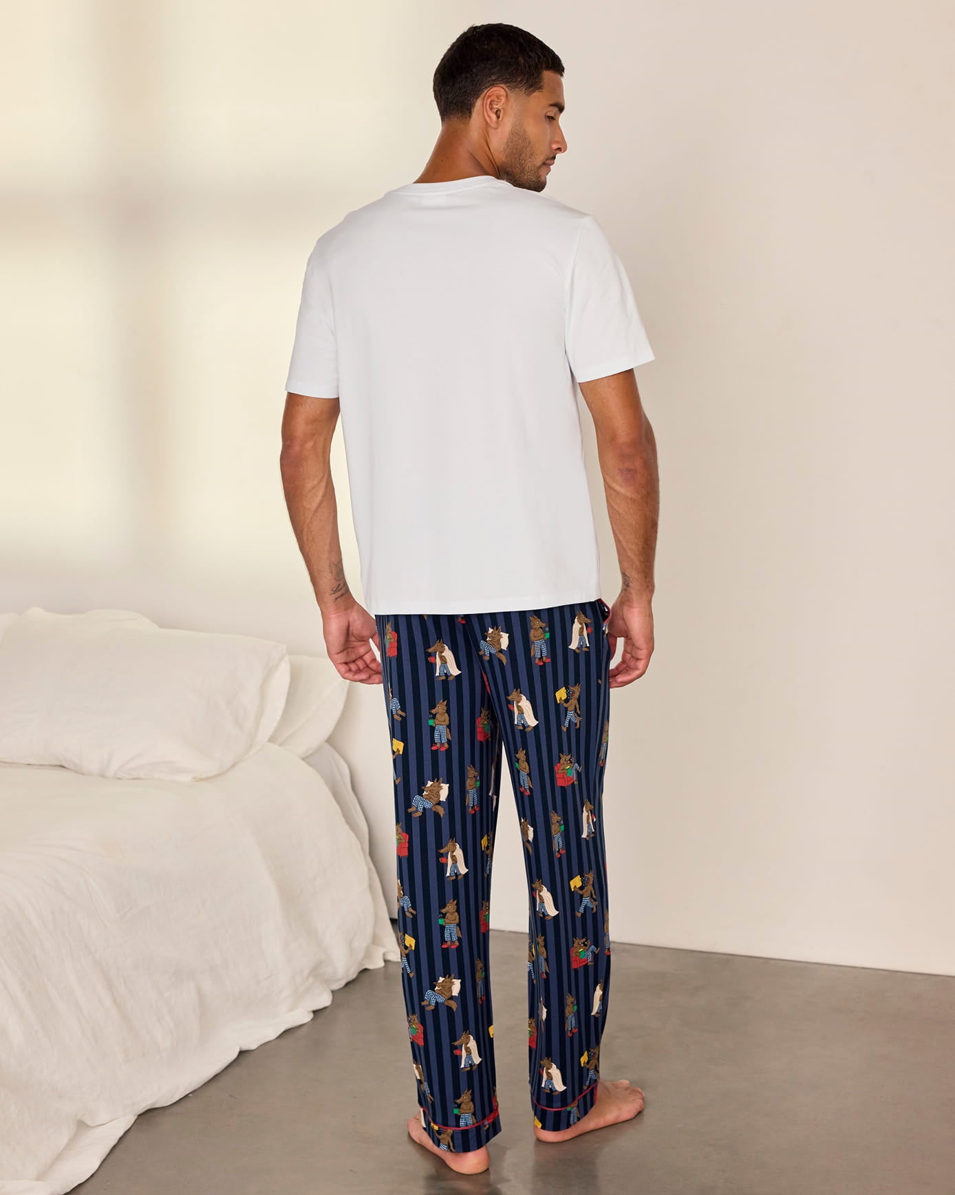 Nap Bandit Wolf Graphic Tee Long Pyjama Set