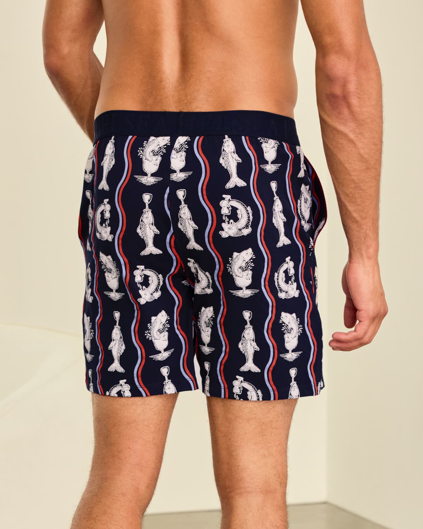 Organic Cotton Kiss My Bass Print Pyjama Shorts