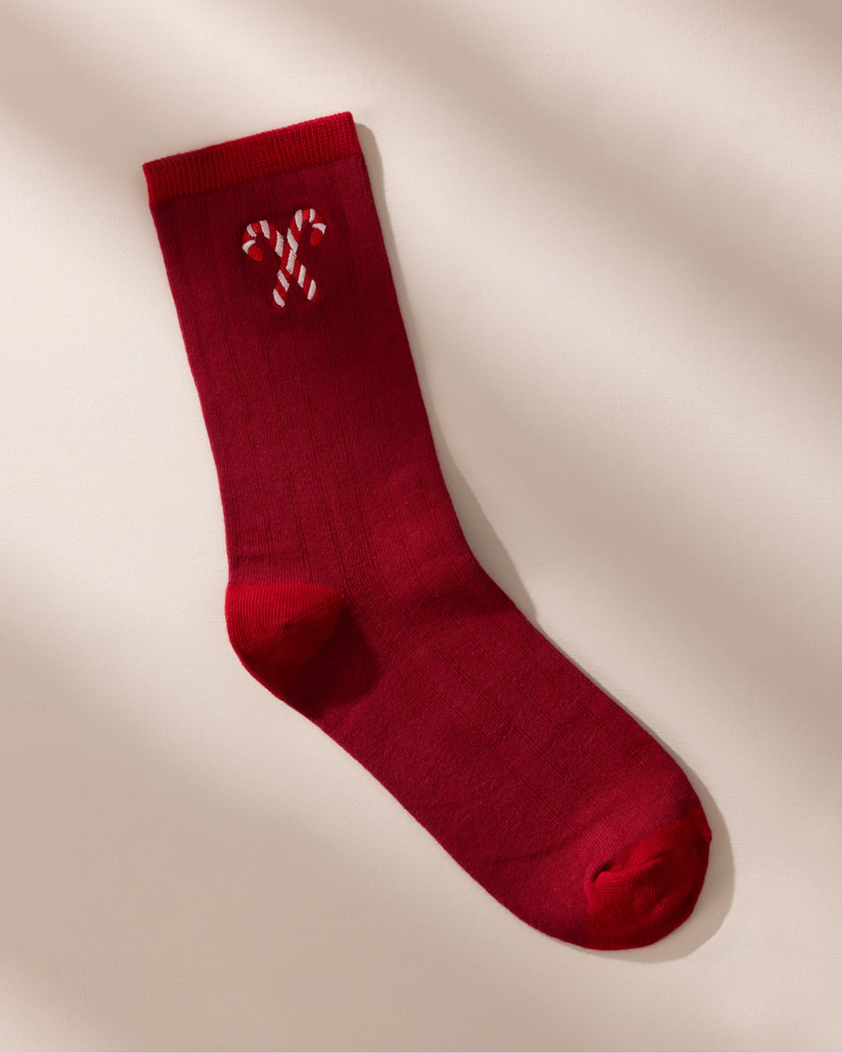 Mens Organic Cotton Embroidered Christmas Chip & Friends Stripe Bauble Socks