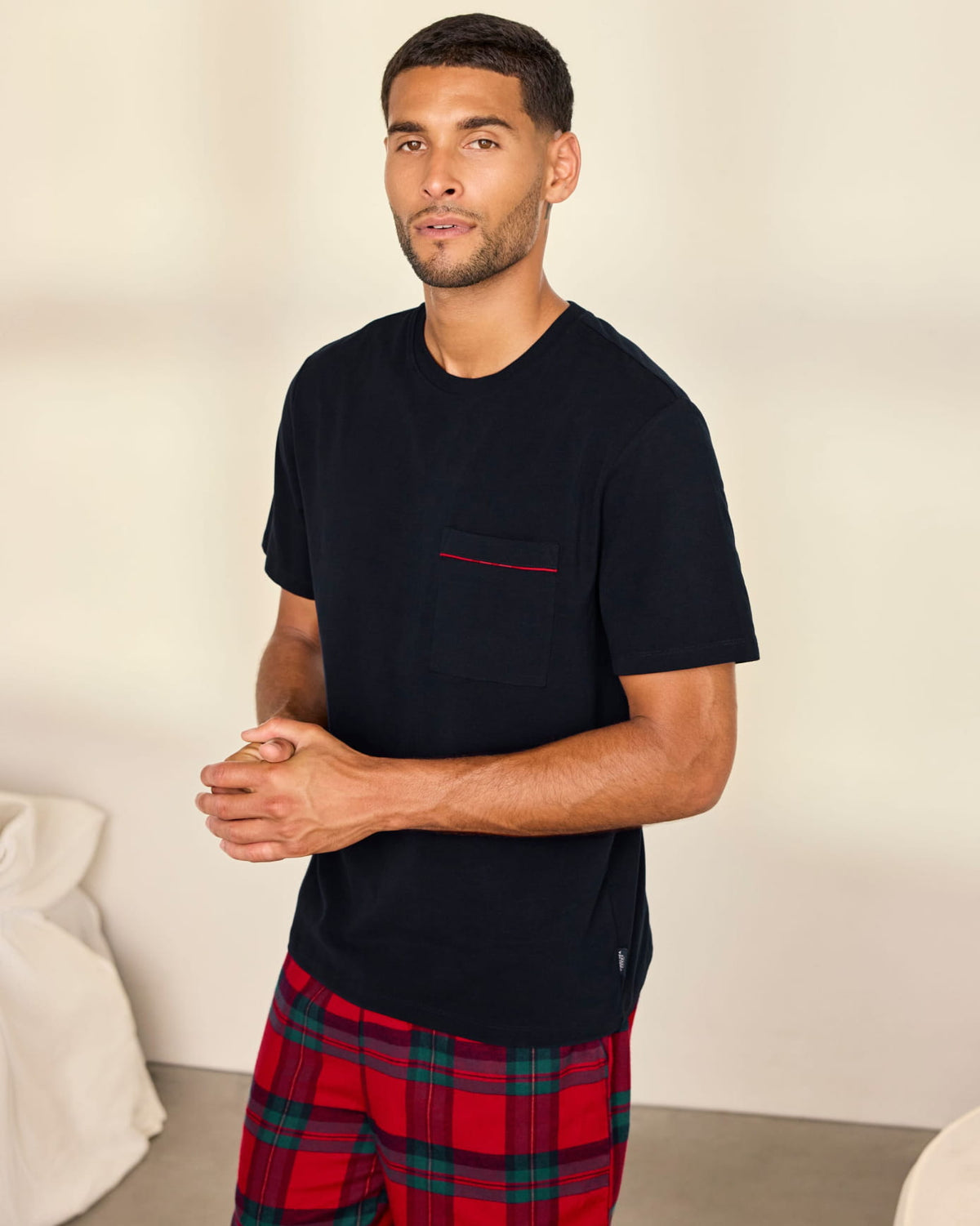 Organic Cotton Tartan Long Pyjama Set