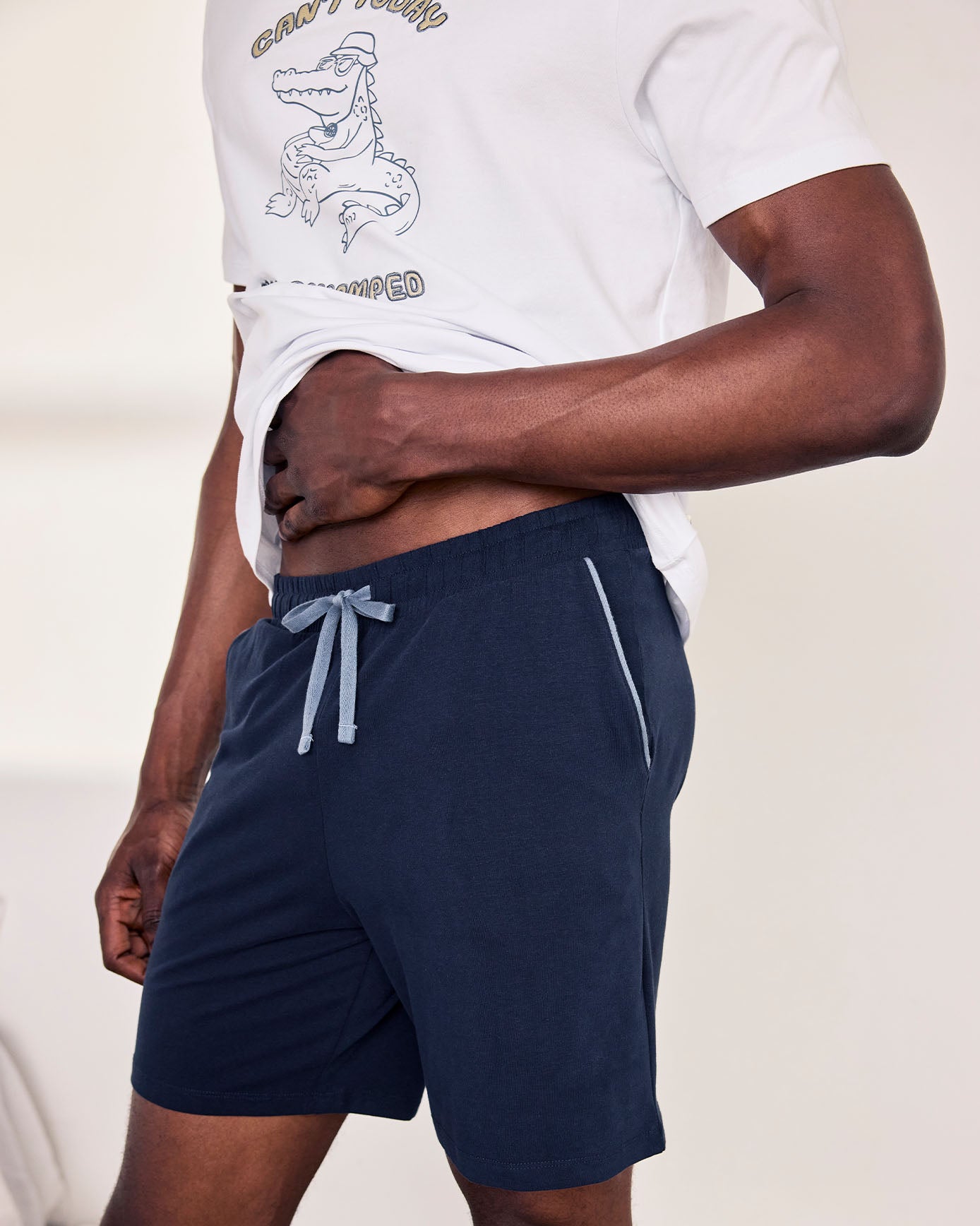 Organic Cotton Embroidered Can't Today I'm Swamped Short Pyjama Set