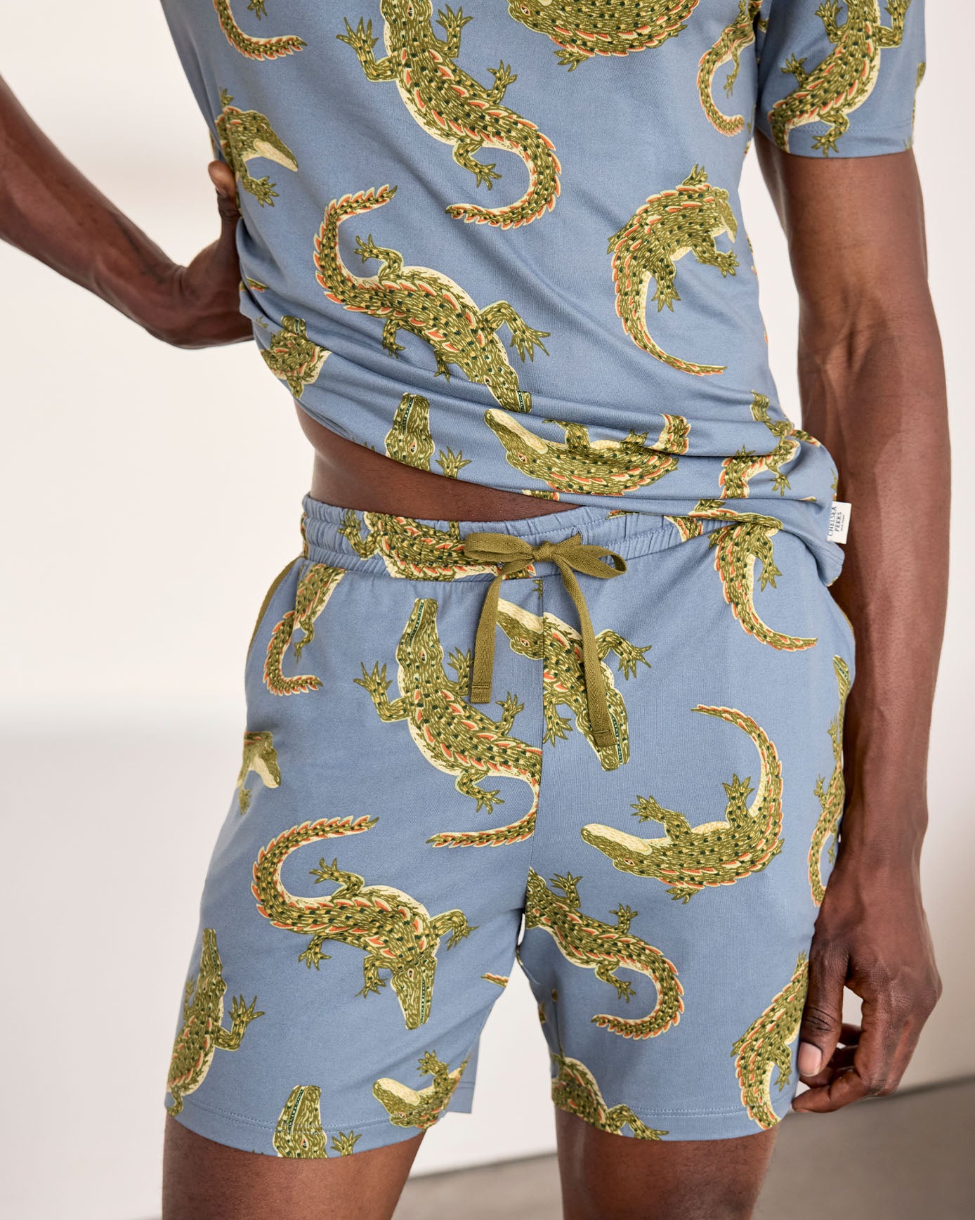 Crocodile Lagoon Print Short Pyjama Set