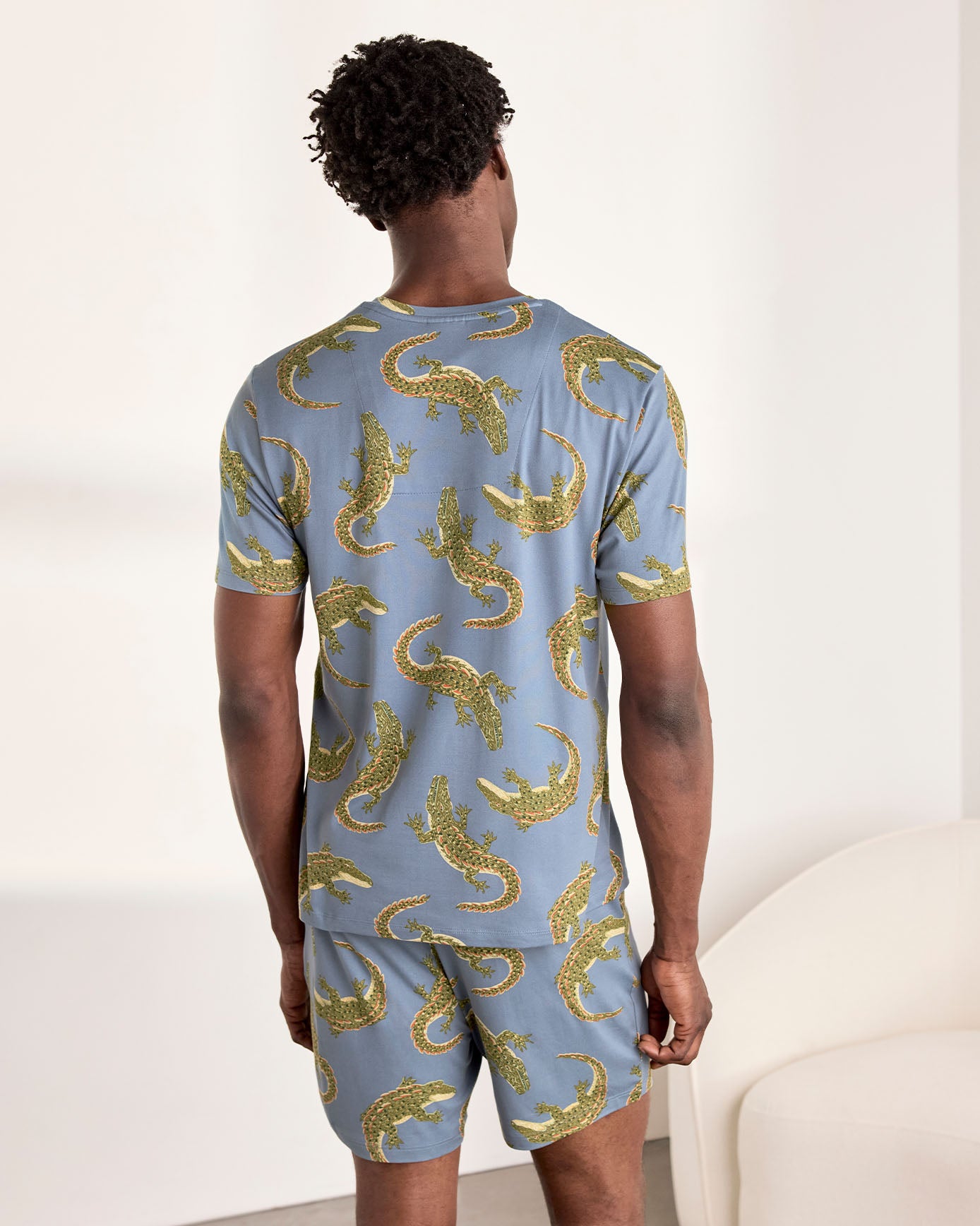 Crocodile Lagoon Print Short Pyjama Set