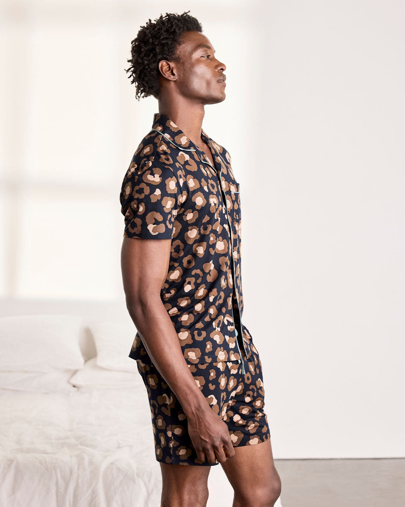 Camo Leopard Print Short Pyjama Set