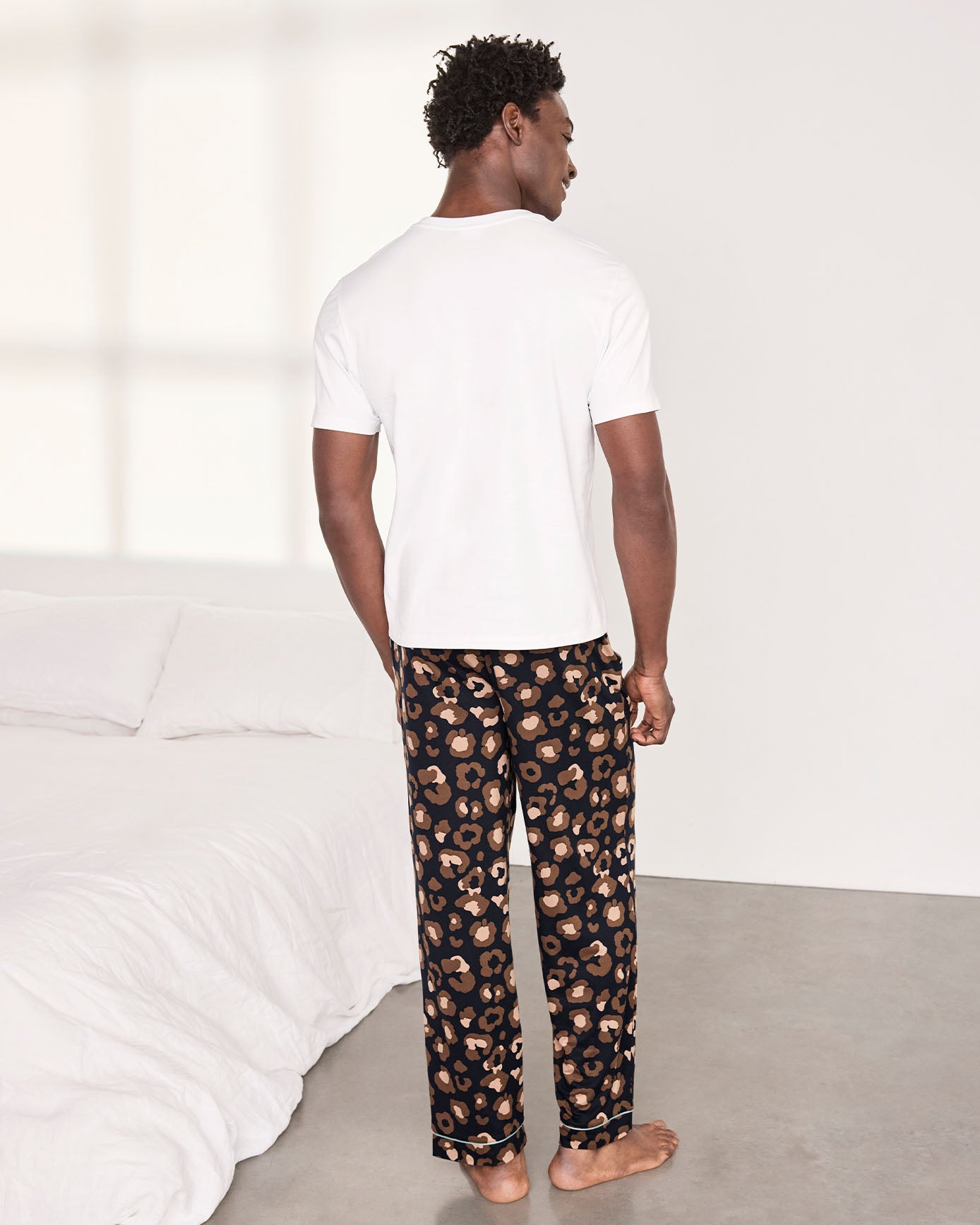 Camo Leopard Print Long Pyjama Set