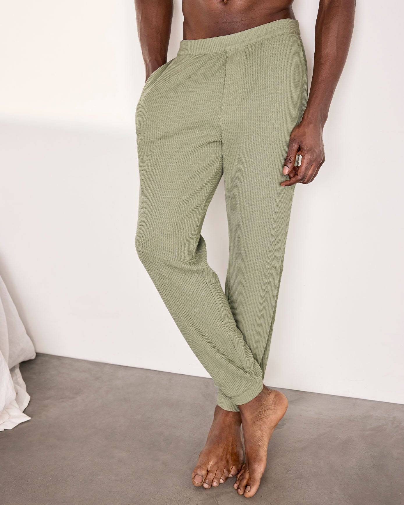 Waffle Joggers - Green
