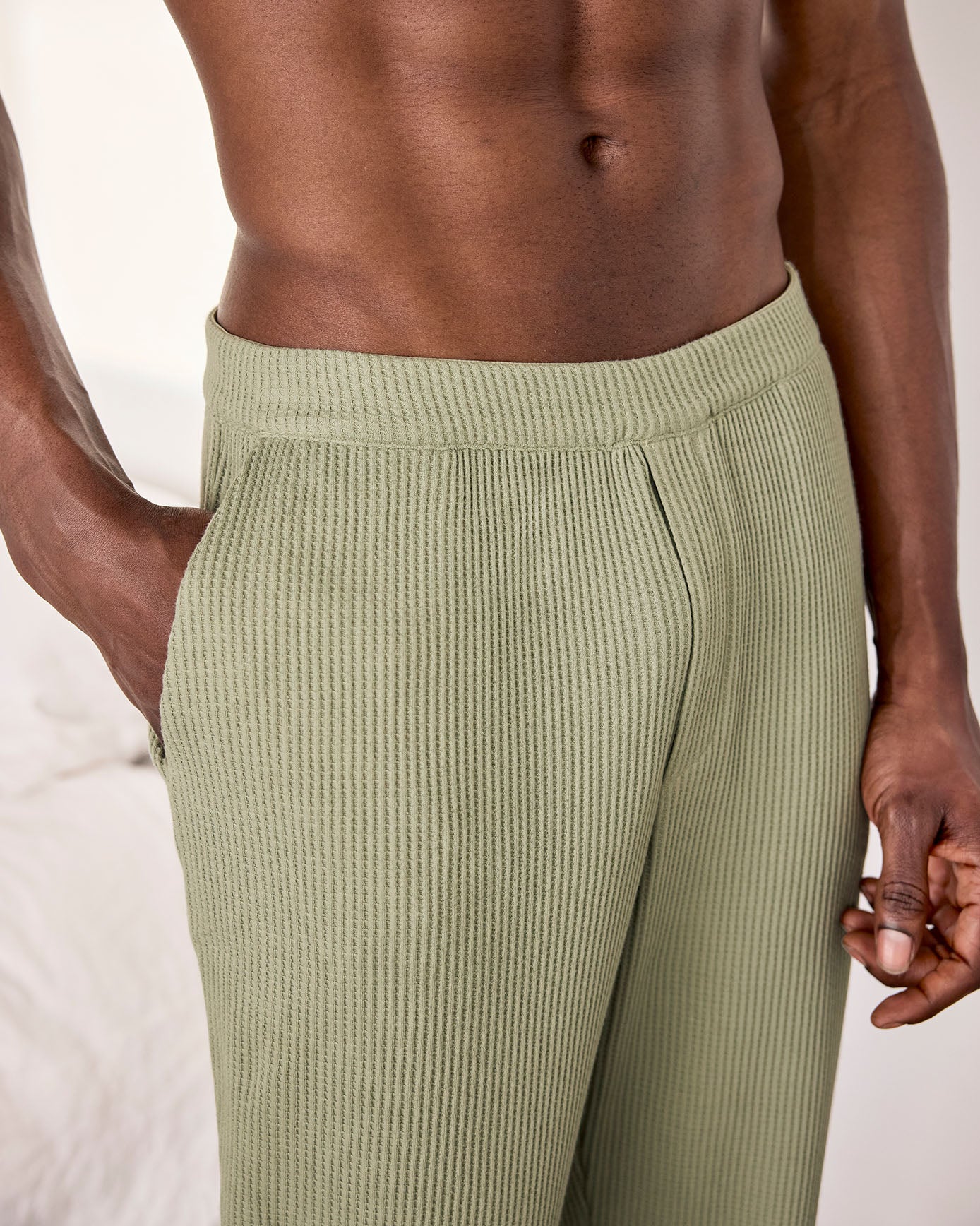 Waffle Joggers - Green