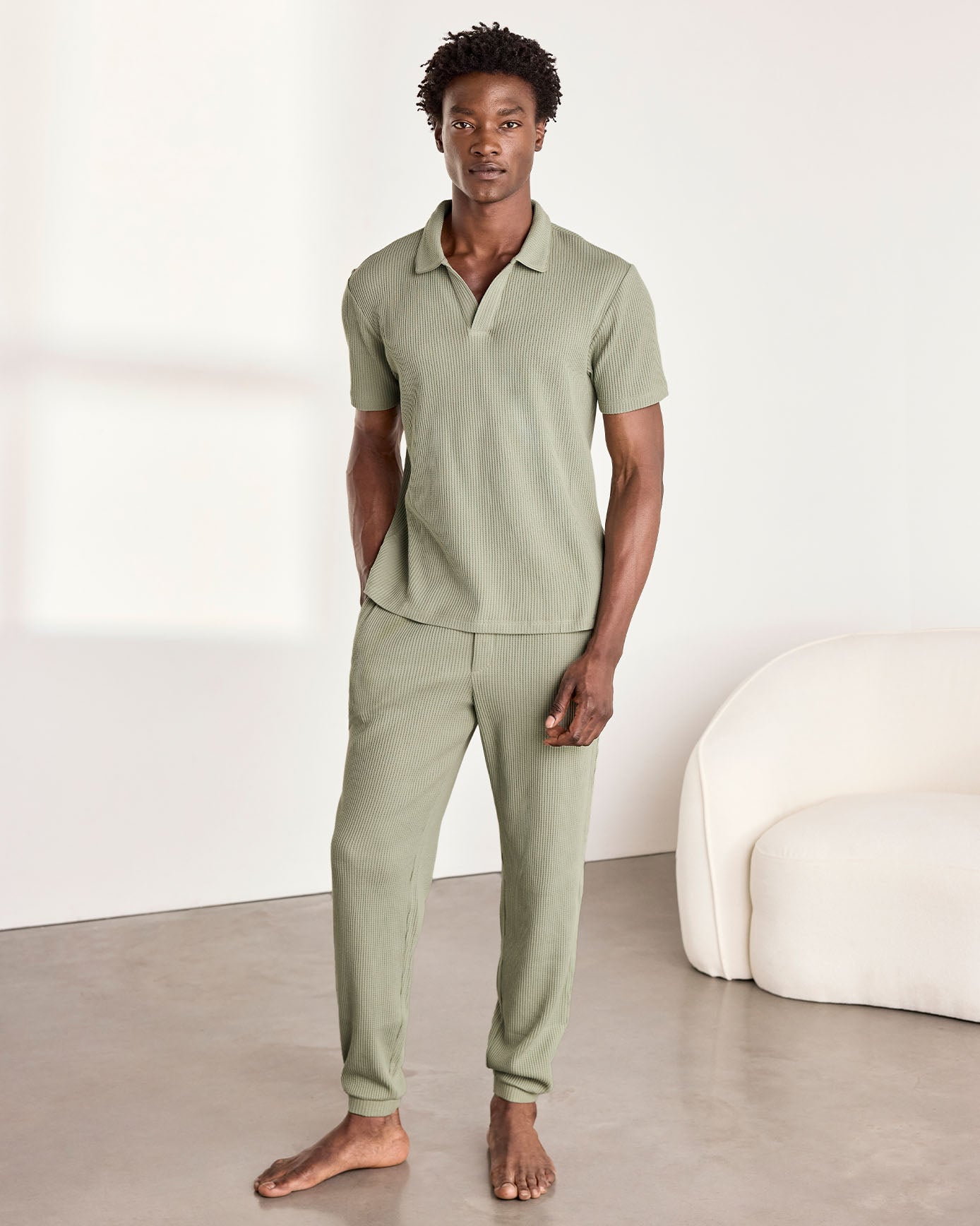 Waffle Top - Green