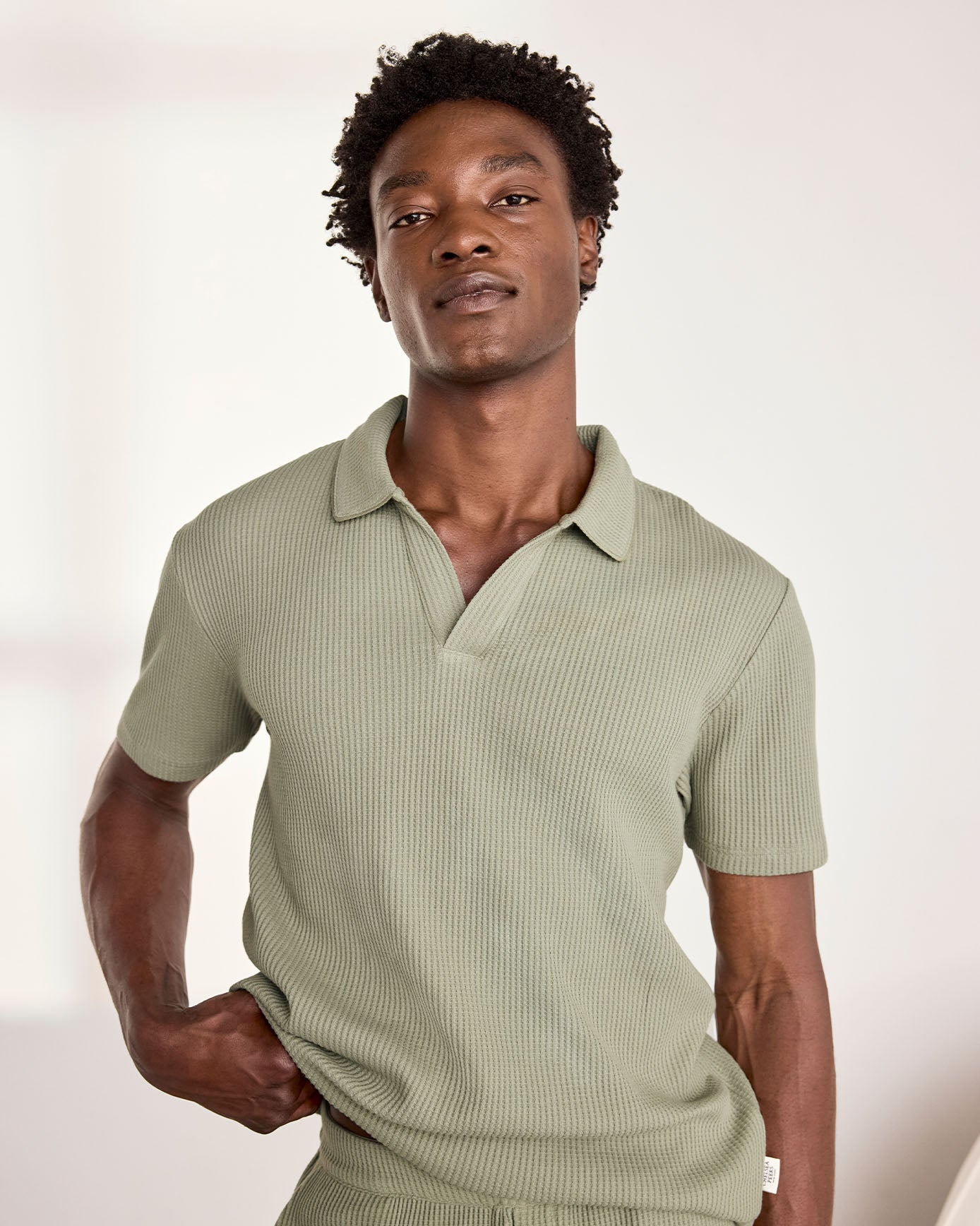 Waffle Top - Green