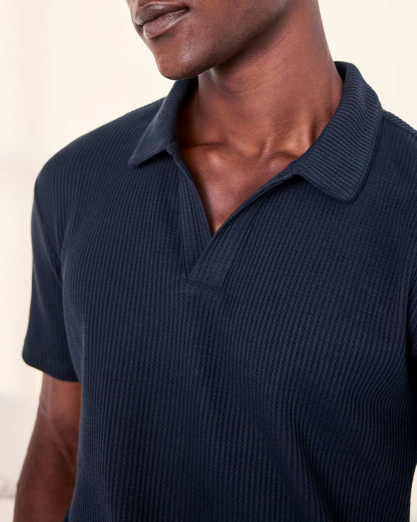 Waffle Top - Navy