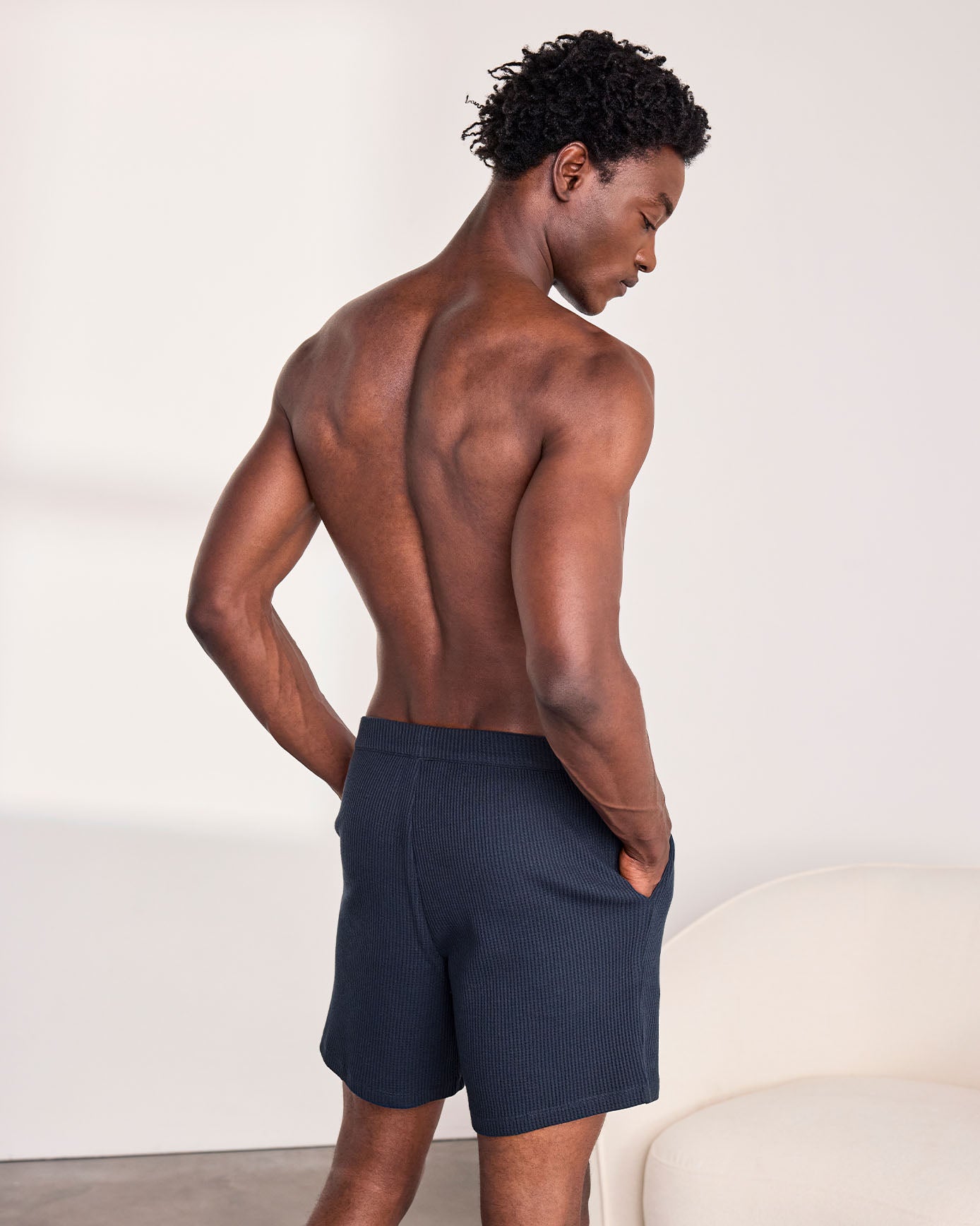 Waffle Shorts - Navy