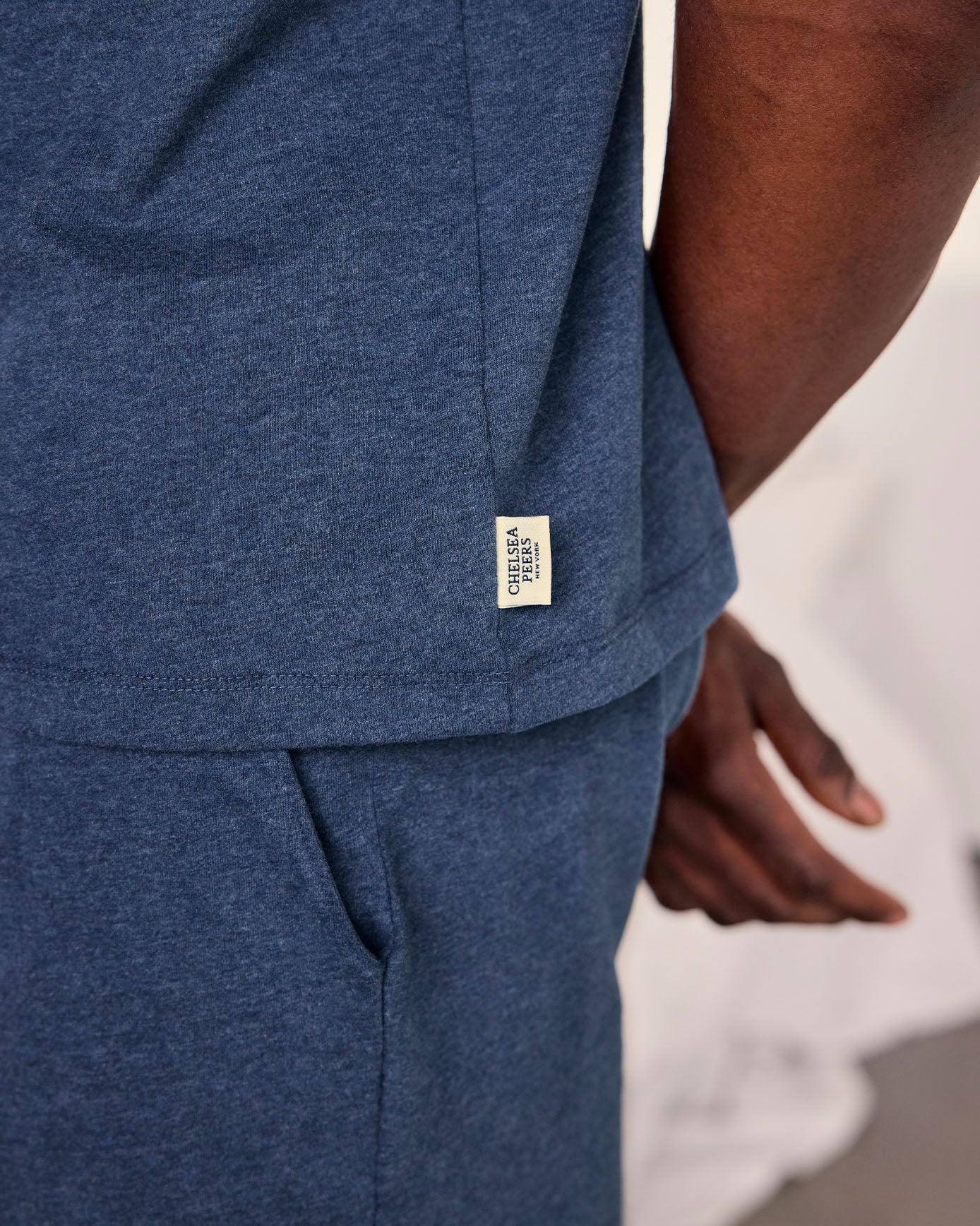Organic Cotton Short Pyjama Set - Dusty Blue