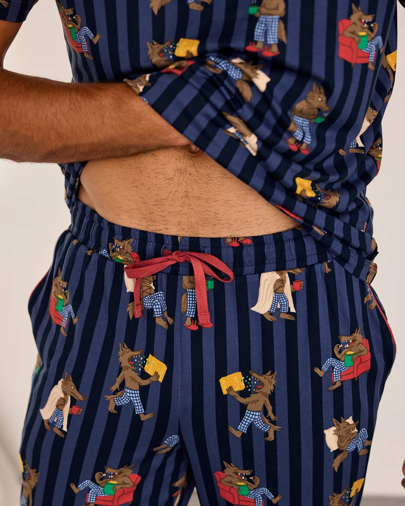Nap Bandit Wolf Print Long Pyjama Set