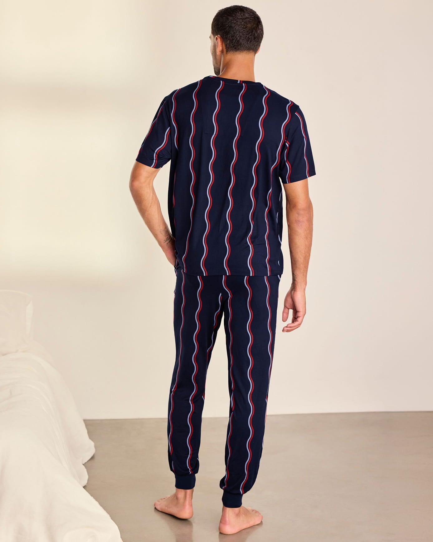 Ripple Stripe Long Pyjama Set