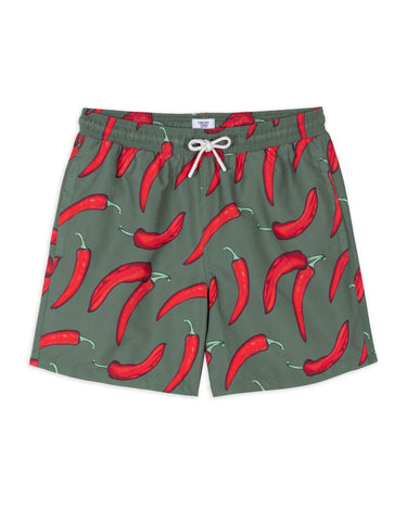 Chilli Pepper Print Swim Shorts