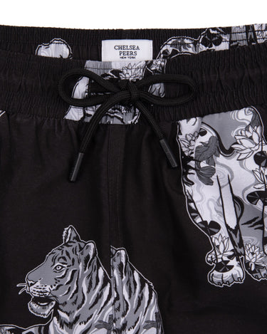 Lotus Tiger Print Swim Shorts