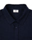 Linen-Blend Long Sleeve Shirt - Navy
