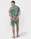 Tropical Holiday Print Short Pyjama Set - Sage
