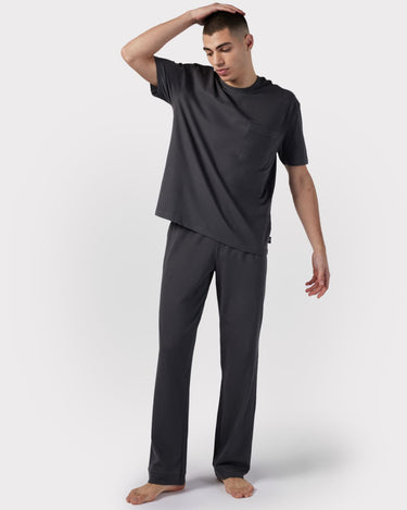 Organic Cotton Long Pyjama Set - Grey