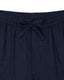 Linen-Blend Relaxed Trousers - Navy