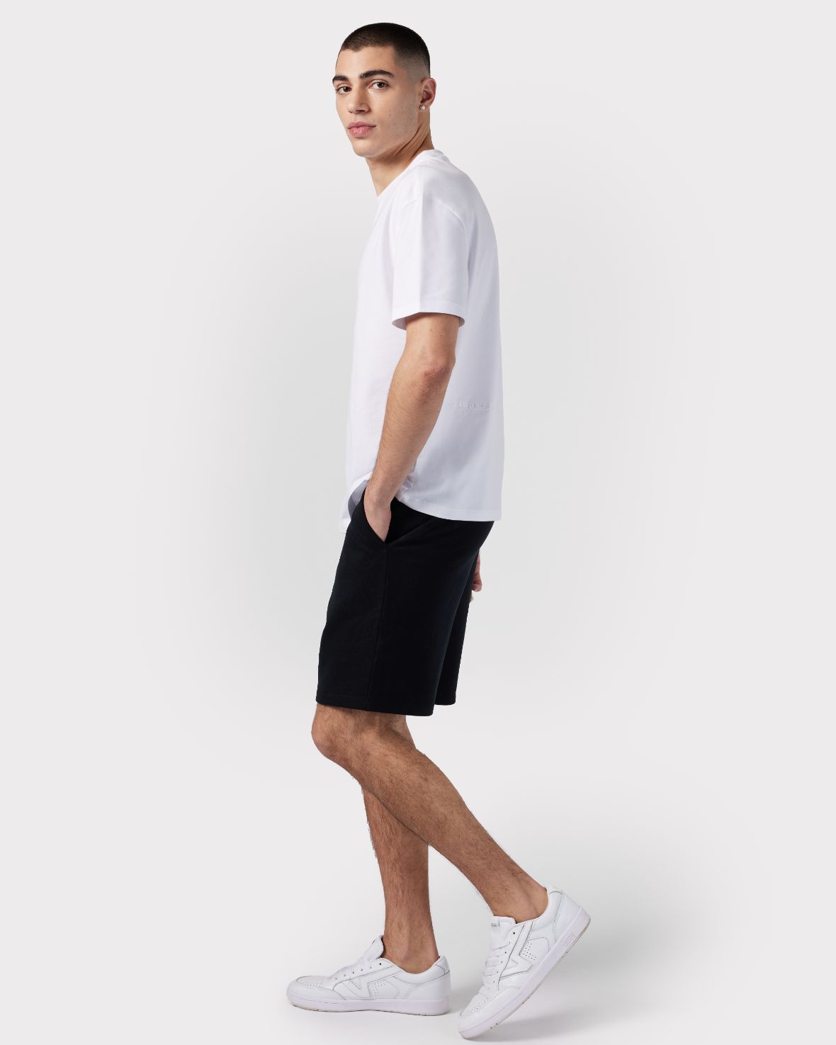 Organic Cotton Sweat Shorts Black Chelsea Peers