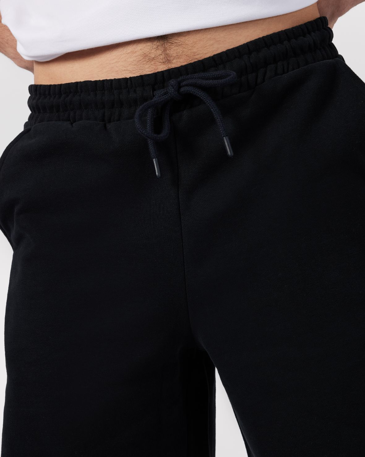 Organic Cotton Sweat Shorts - Black