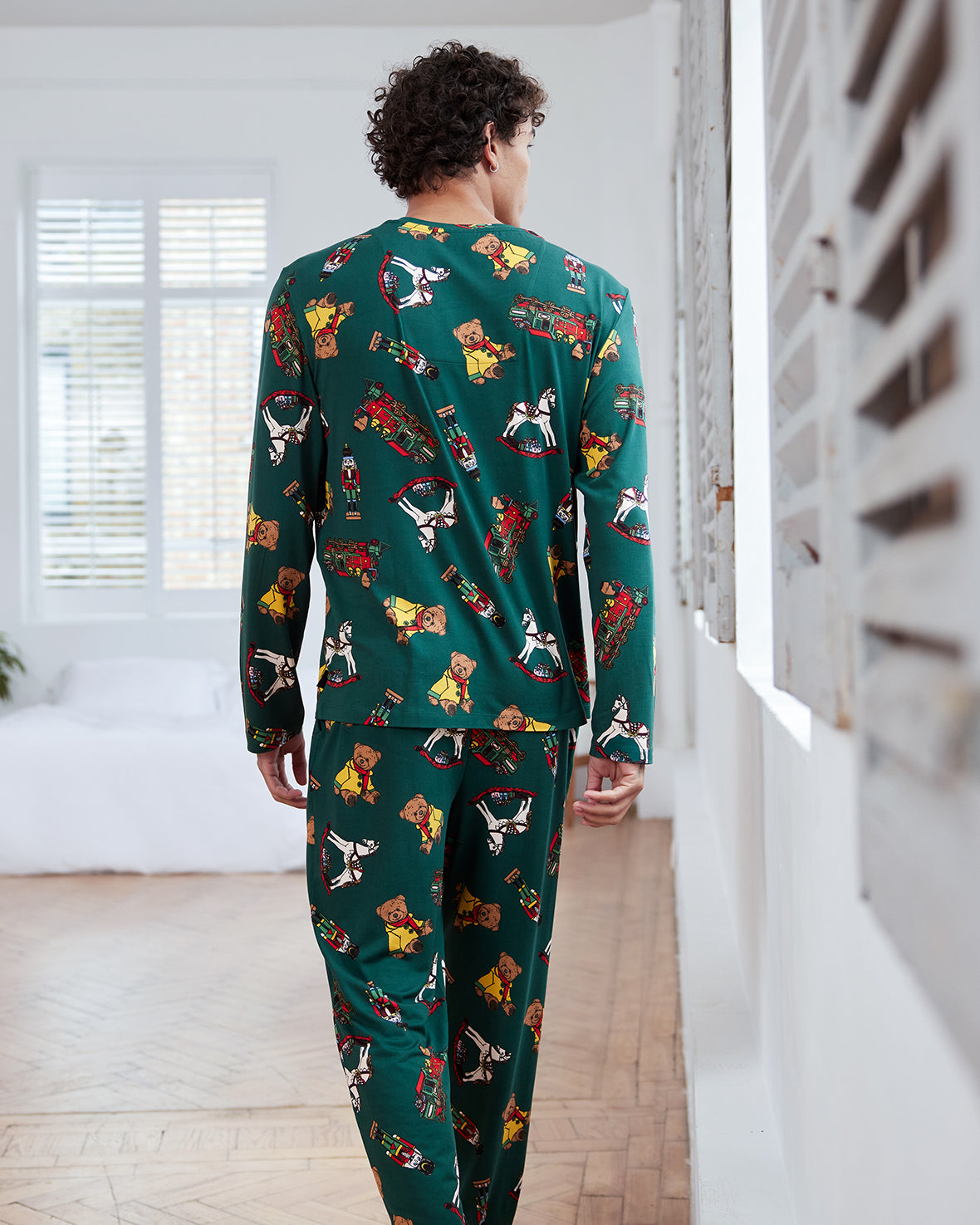 Christmas Toys Print Long Pyjama Set