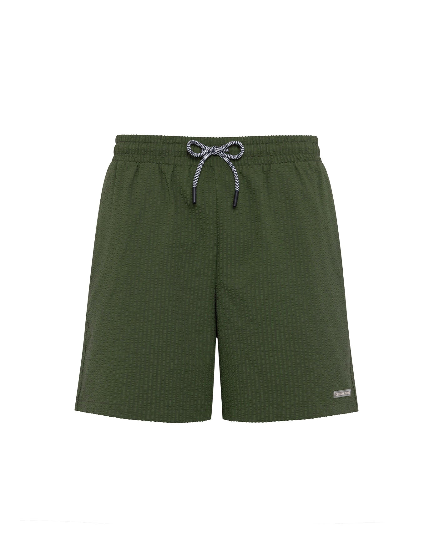 Textured Swim Shorts - Khaki