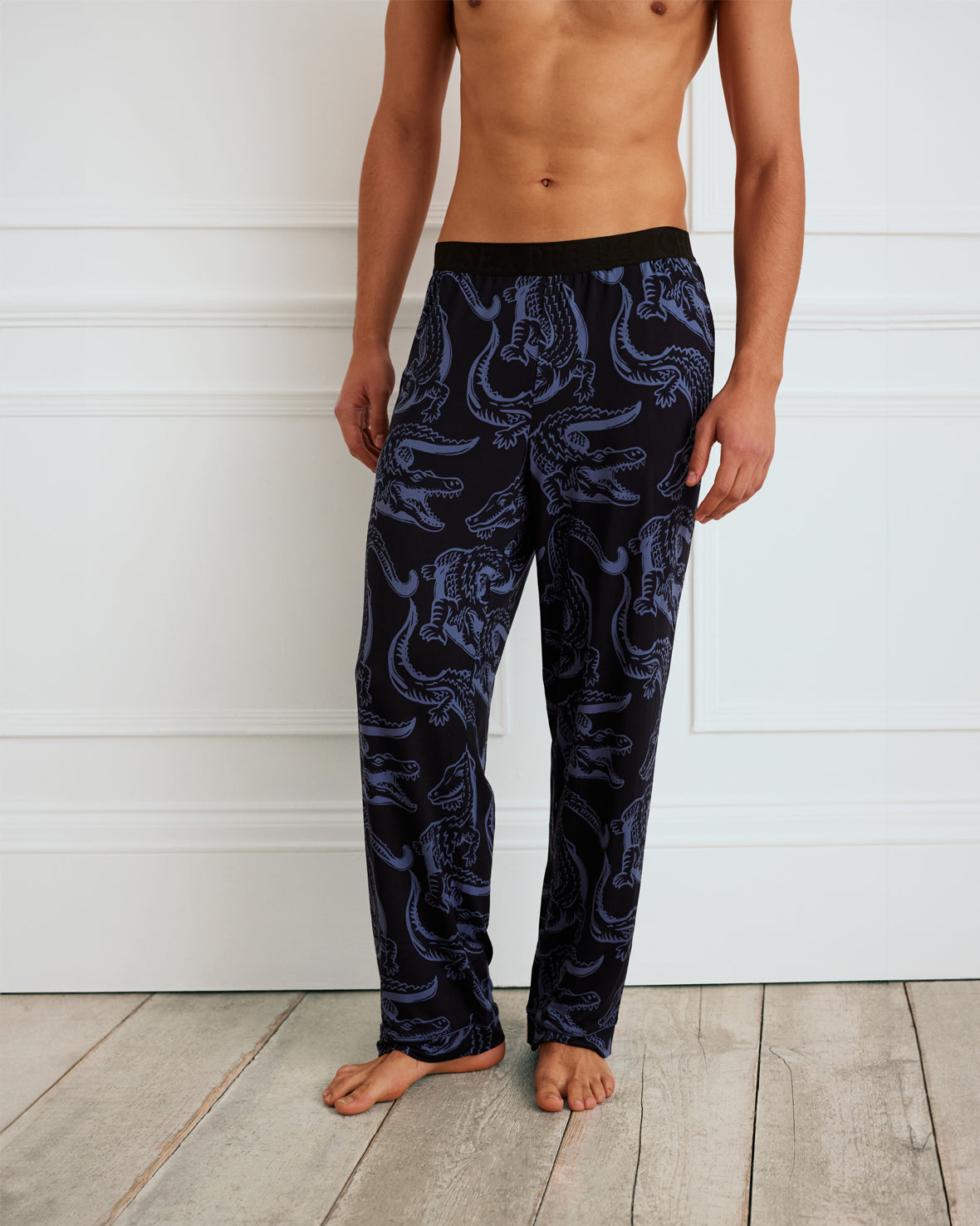 Crocodile Print Long Pyjama Bottoms