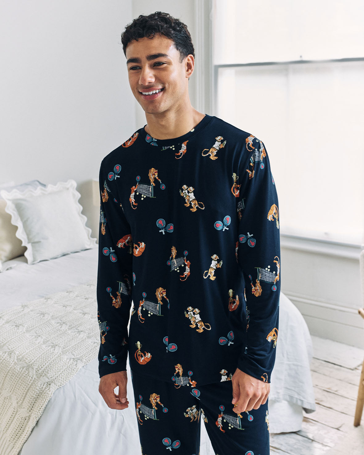 Padel Tennis Tiger Print Long Pyjama Set