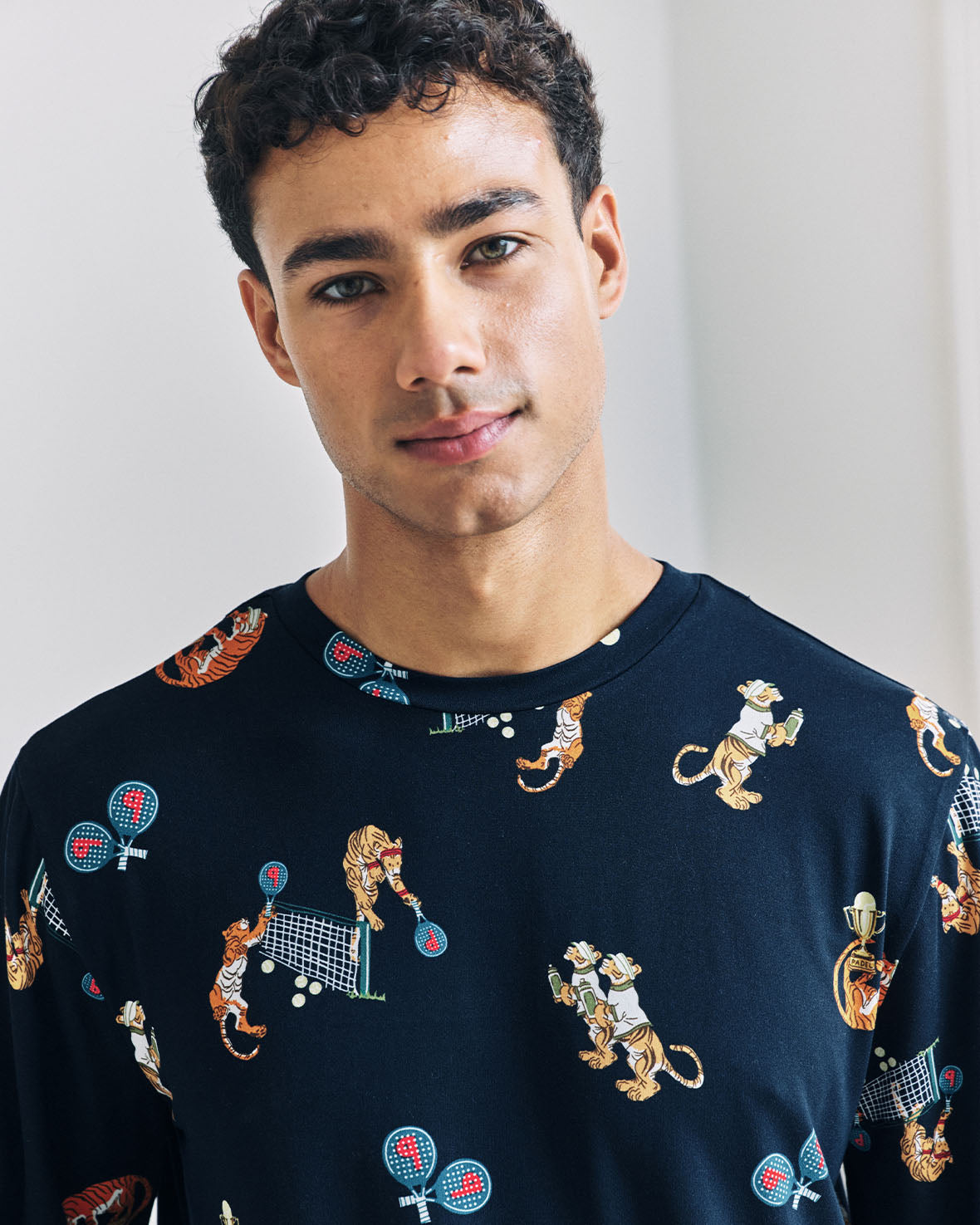 Padel Tennis Tiger Print Long Pyjama Set