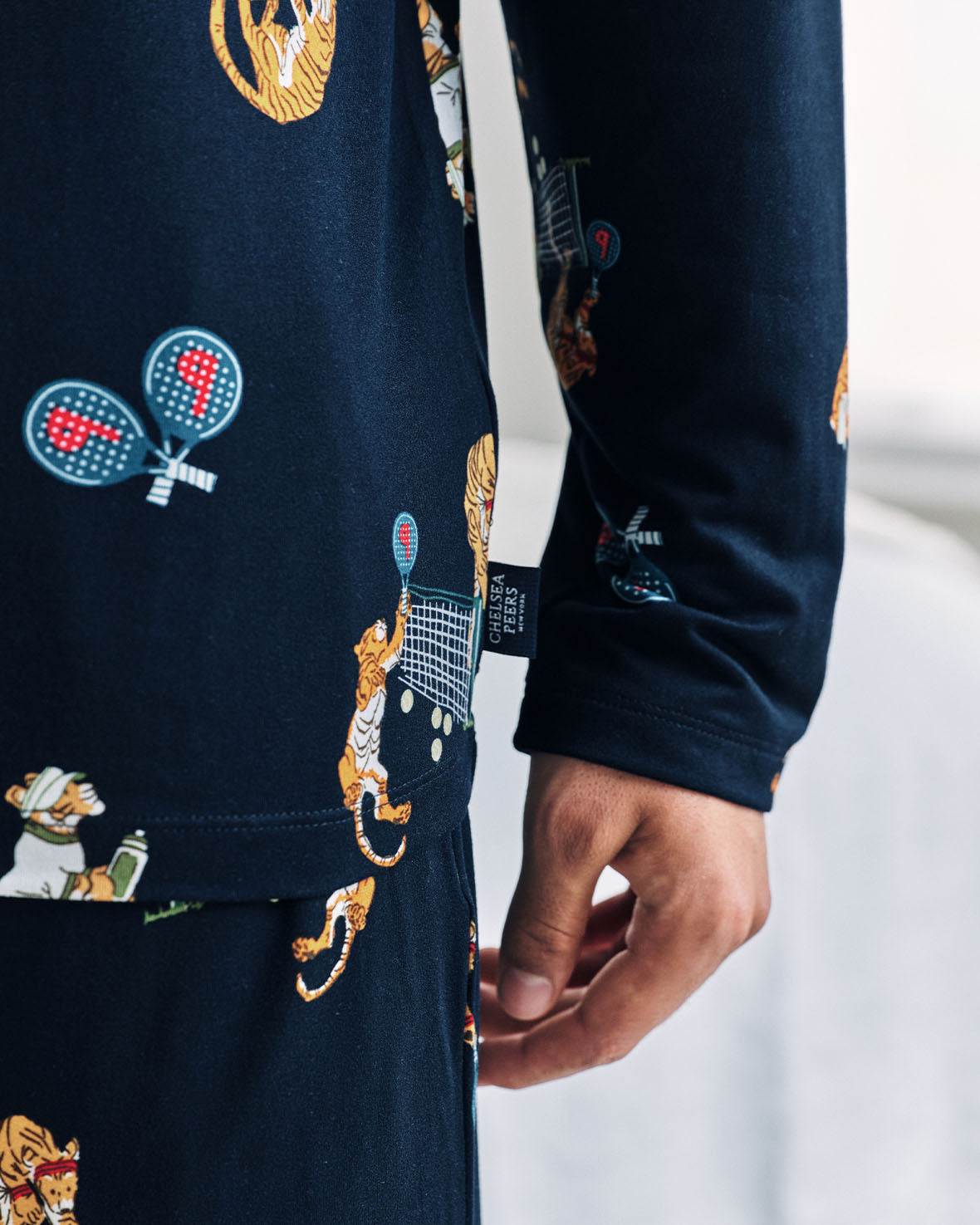 Padel Tennis Tiger Print Long Pyjama Set