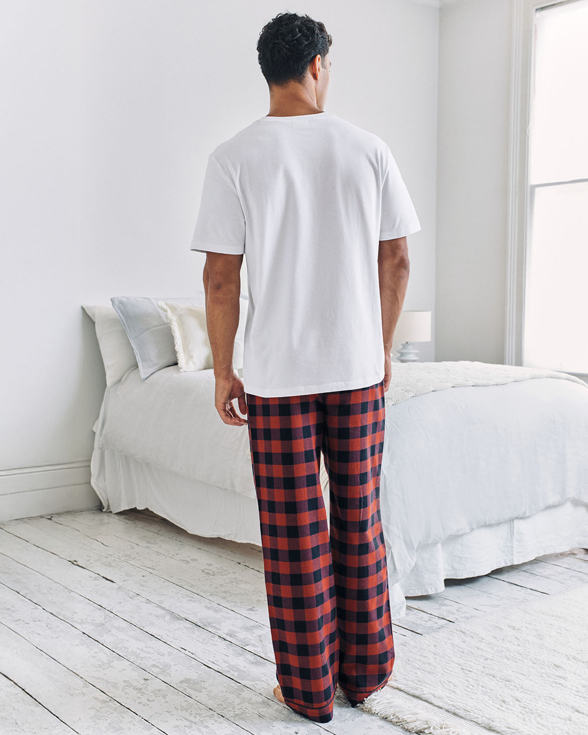 After Hours Elephant Print Long Checkerboard Pyjama Set